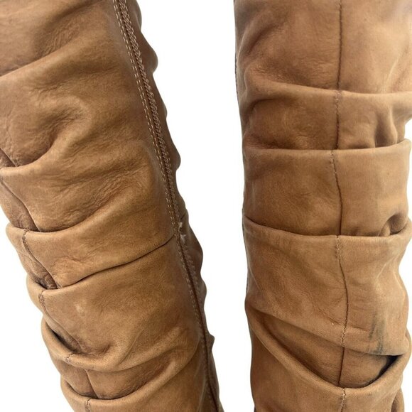 Harley Davidson Women Sz 6.5 Maribel Suede Leather Tall Slouch Heeled Zip Boots - Picture 11 of 16